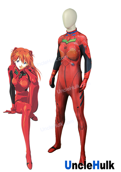 Eva 02 Production Asuka Langley Soryu Spandex Zentai Suit